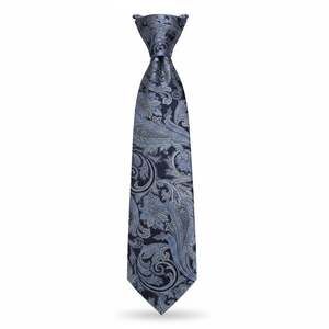 Barneys New York Blue Paisley Silk Necktie